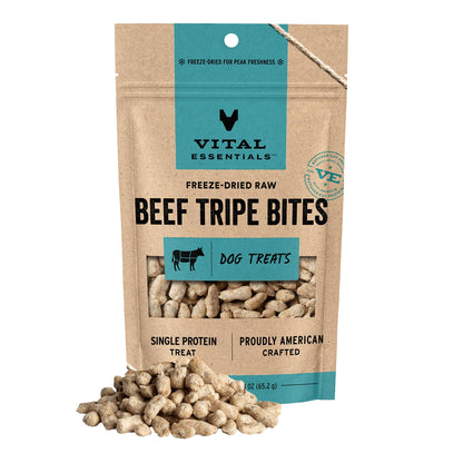 HOTVital Essentials Freeze Dried Dog Treats, Salmon Bites, 2.5 oz Bag | Single Animal Protein, Premium Quality, Grain-Free Training Treats, USA Made with U.S. & Globally Sourced Ingredients