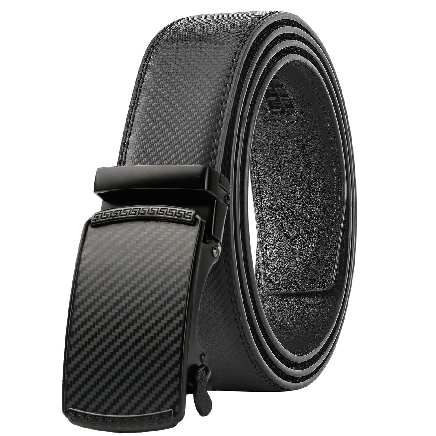 HOTLavemi Men's Real Leather Ratchet Dress Casual Belt, Cut to Exact Fit,Elegant Gift Box