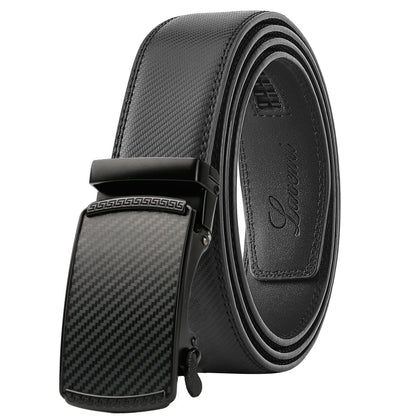 HOTLavemi Men's Real Leather Ratchet Dress Casual Belt, Cut to Exact Fit,Elegant Gift Box