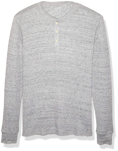 HOTAmazon Essentials Men's Long Sleeve Waffle Henley Shirt