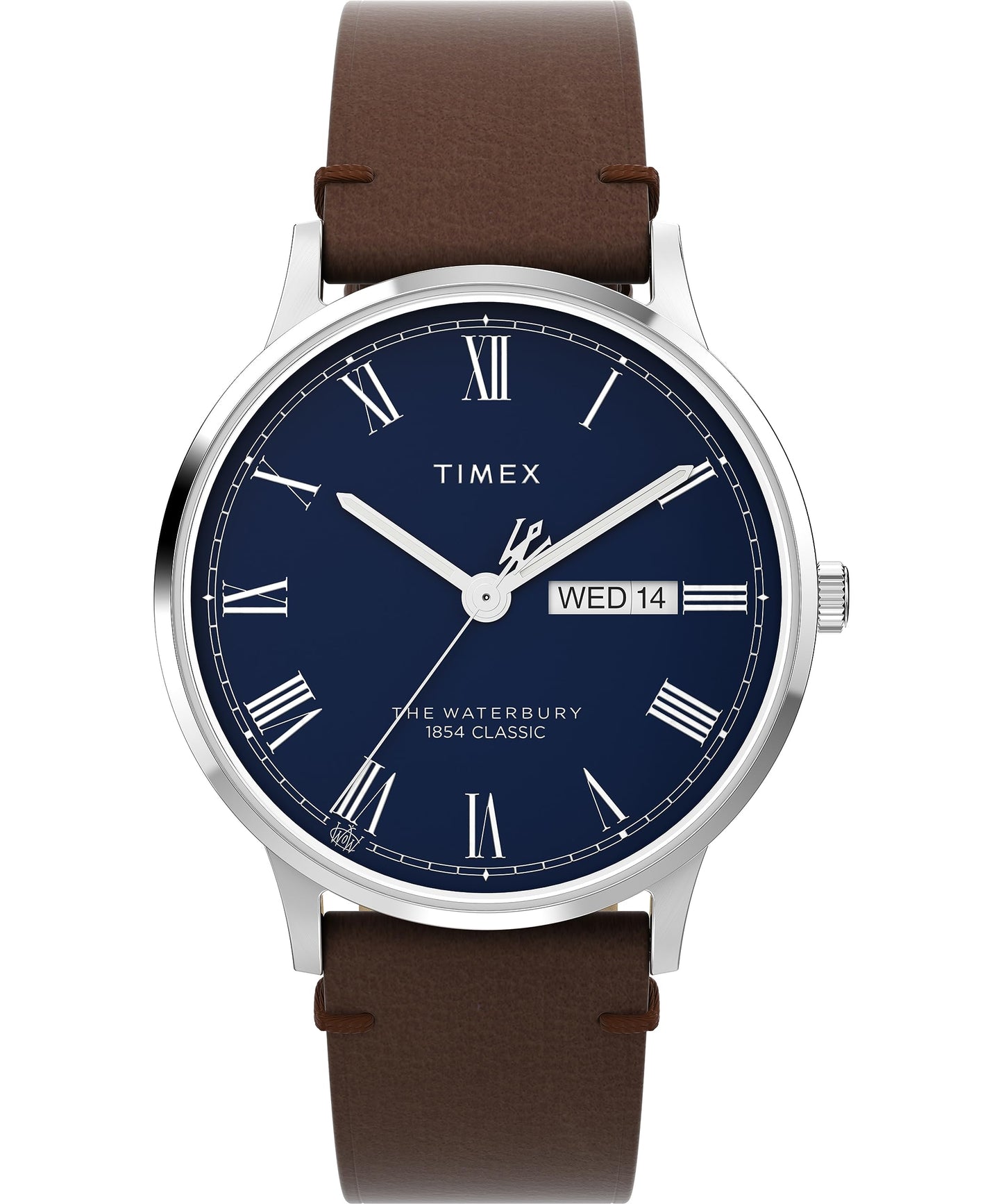 HOTTimex Waterbury 39mm Men’s Analog Watch | Durable Stainless Steel Case | Day and Date Window | Durable Design | 100M Water Resistance
