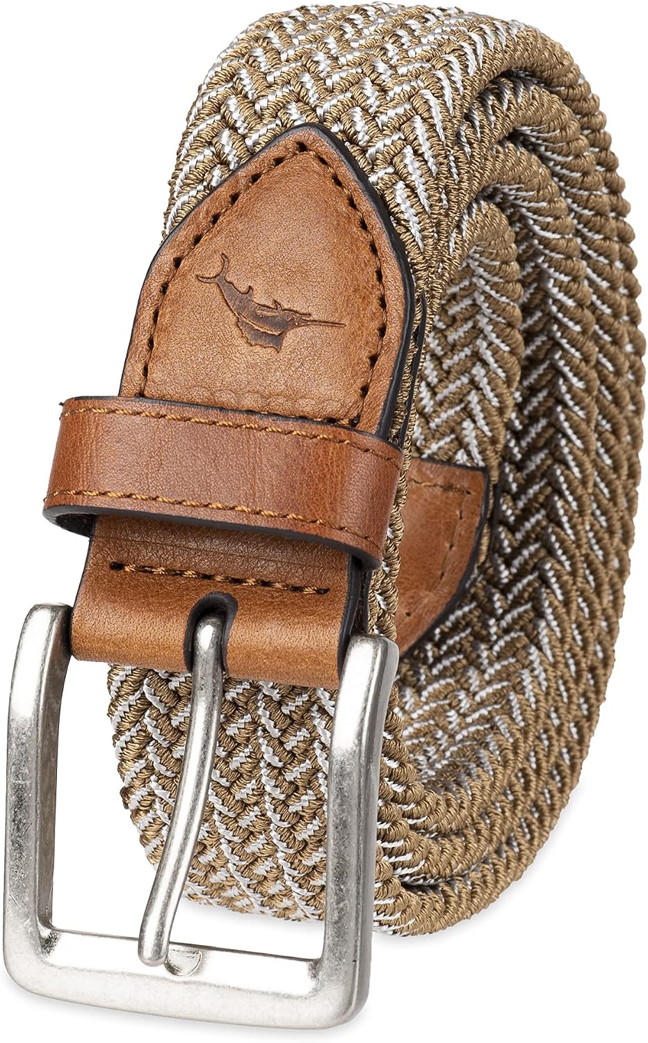 HOTTommy Bahama Men's Two Tone Stretch Web Belt