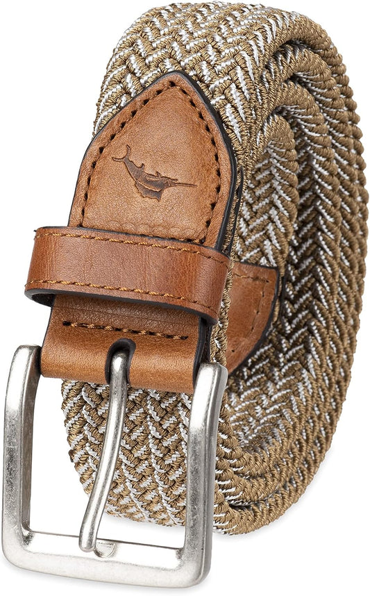 HOTTommy Bahama Men's Two Tone Stretch Web Belt