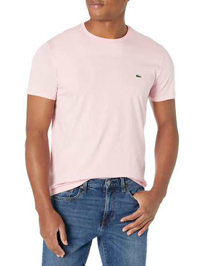 HOTLacoste Men's Short Sleeve Pima Jersey Crew Neck Tee