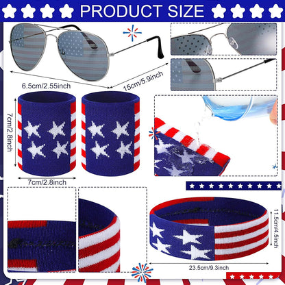 HOTMepase 4th of July Fanny Pack for Men America Flag Patriotic Beverage Beer Belt Suspenders 250th Anniversary Dress