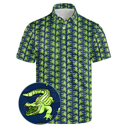 HOTGolf Polos for Men Funny Moisture Wicking Golf Shirts Performance Quick-Dry Polo Shirts Short Sleeve