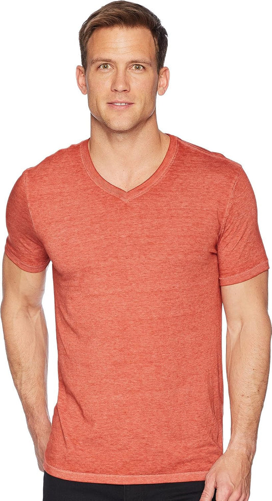 HOTLucky Brand Men's Venice Burnout V Neck Tee