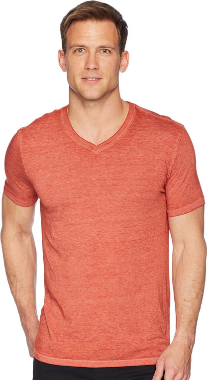HOTLucky Brand Men's Venice Burnout V Neck Tee