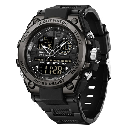 HOTKXAITO Men's Watches Sports Outdoor Waterproof Military Watch Date Multi Function Tactics LED Alarm Stopwatch