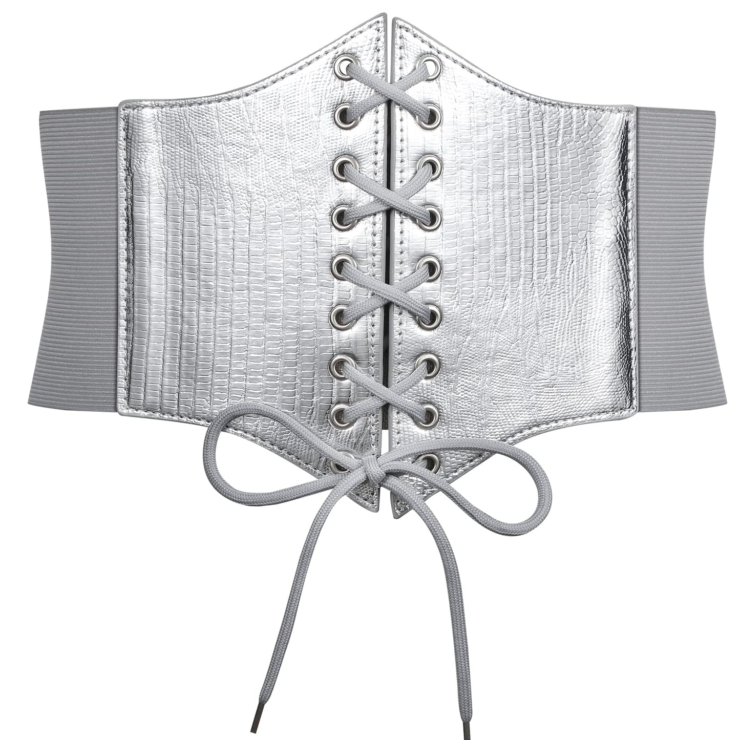 HOTJASGOOD Women’s Elastic Costume Waist Belt Lace-up Tied Waspie Corset Belts for Women