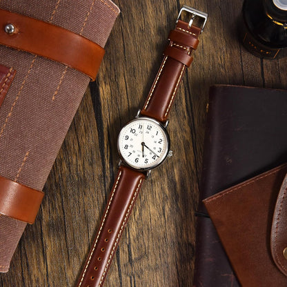 HOTRitche Christmas Gift Quick Release Leather Watch Bands Genuine Watch Straps for Men Women Top Grain Leather Watch Strap, White Elephant Gifts, Stocking Stuffers for Men, Father's Day gifts