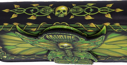 HOTNemesis Now Absinthe La Fee Verte Green Fairy Embossed Purse, Polyurethane, 18.5cm