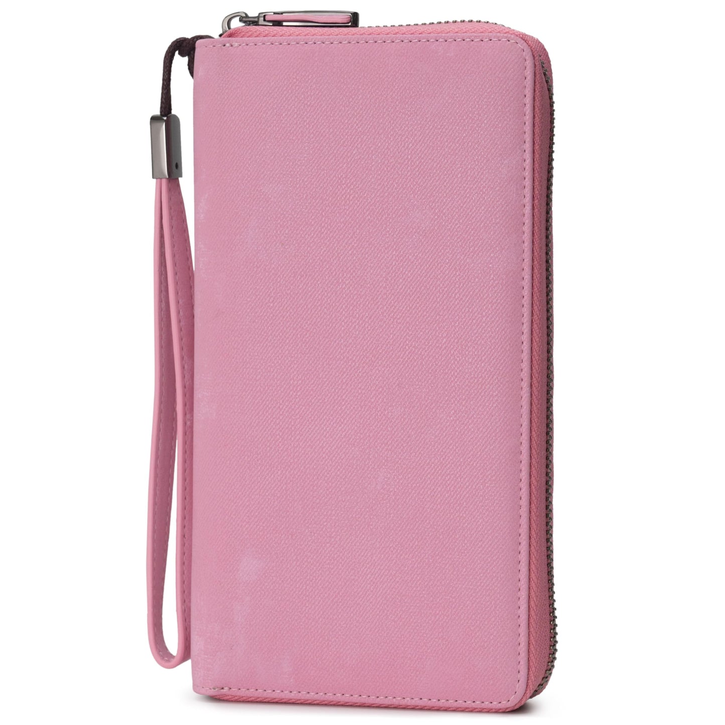 HOTBveyzi Women RFID Blocking Wallet Leather Zip Around Phone Clutch Large Capacity Ladies Travel Purse Wristlet
