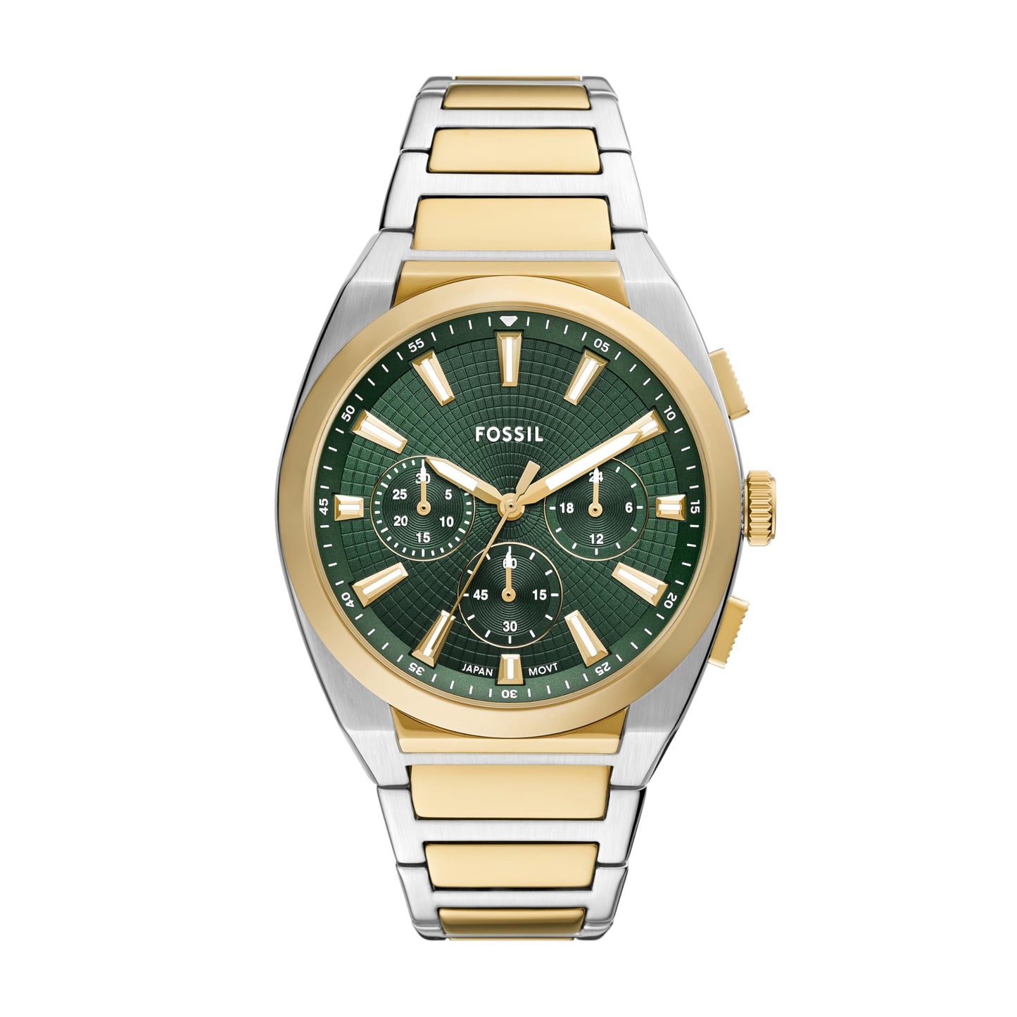 HOTFossil Men's Everett Quartz Stainless Steel Watch, Three-Hand Watch for Men