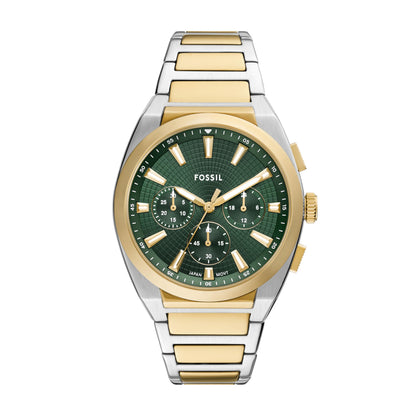 HOTFossil Men's Everett Quartz Stainless Steel Watch, Three-Hand Watch for Men