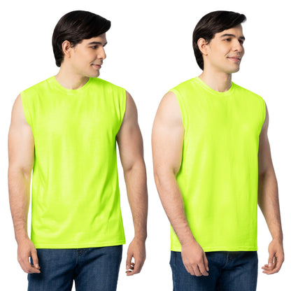 HOTFruit of the Loom Men's Eversoft Cotton Sleeveless T Shirts, Breathable & Moisture Wicking with Odor Control, Sizes S-4X
