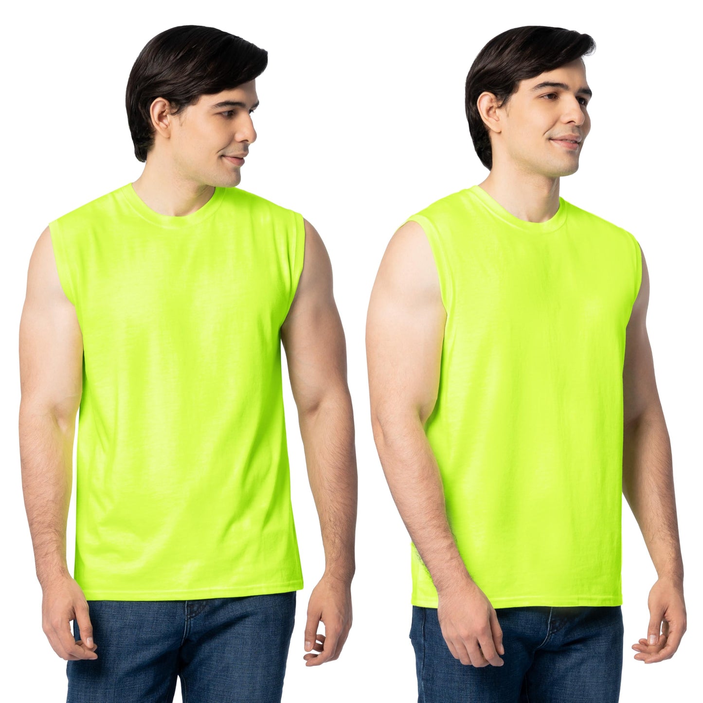 HOTFruit of the Loom Men's Eversoft Cotton Sleeveless T Shirts, Breathable & Moisture Wicking with Odor Control, Sizes S-4X