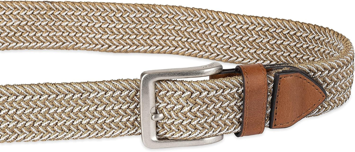 HOTTommy Bahama Men's Two Tone Stretch Web Belt