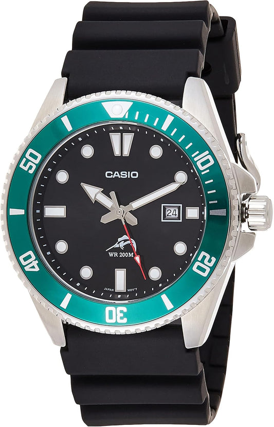 HOTCasio MDV106 Series | Unisex Analog Watch | 200M WR | Stainless Steel Case | Resin Band | 2 Hand Analog (HR, Min, SEC) | Date Display | Screw Down Crown/Screw Down Caseback | 3 Year Battery