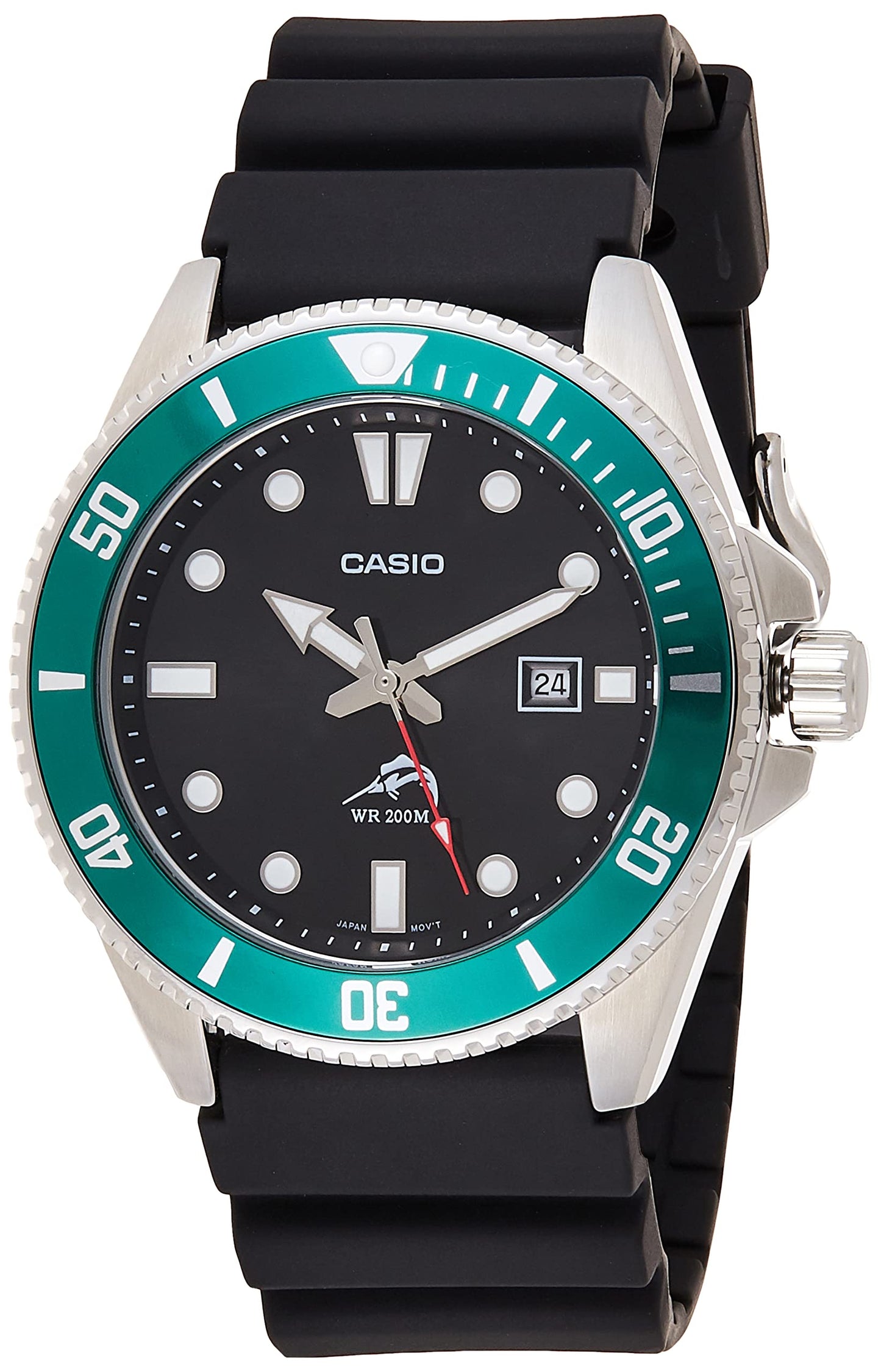 HOTCasio MDV106 Series | Unisex Analog Watch | 200M WR | Stainless Steel Case | Resin Band | 2 Hand Analog (HR, Min, SEC) | Date Display | Screw Down Crown/Screw Down Caseback | 3 Year Battery