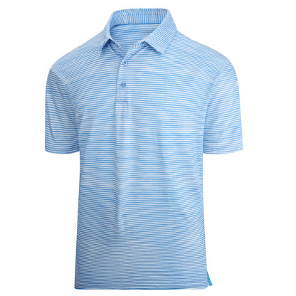 HOTAlex Vando Mens Golf Shirt Moisture Wicking Quick-Dry Short Sleeve Polo | UPF40,Soft & stretch,Sweat resistant,Multi-scene sports & office apparel