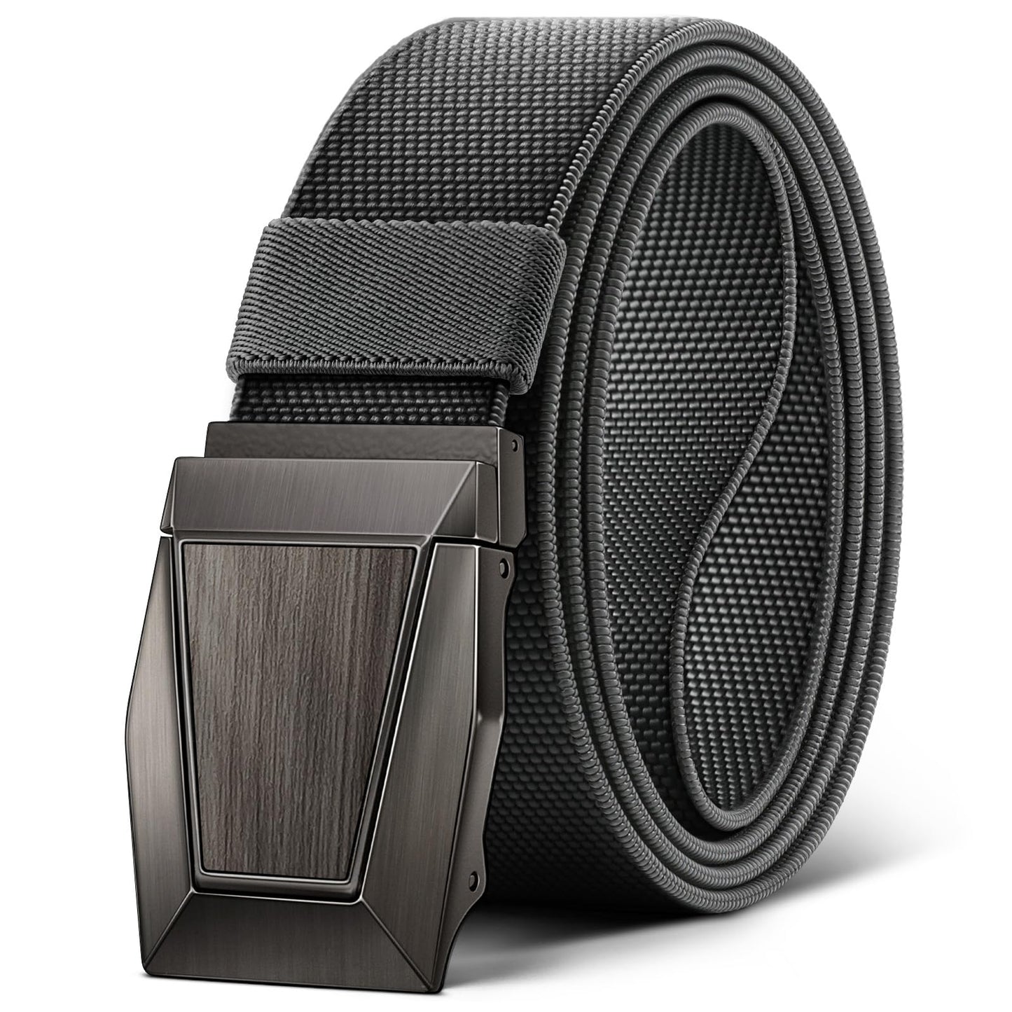 HOTBULLIANT Stretch Tactical Web Belt For Men-Trimmable 1.5"-Adjustable Fit | Smooth Sliding | Adjustable for Precise Fit | Tailored Size | Rugged Nylon for Heavy Duty, Hiking, Hunting