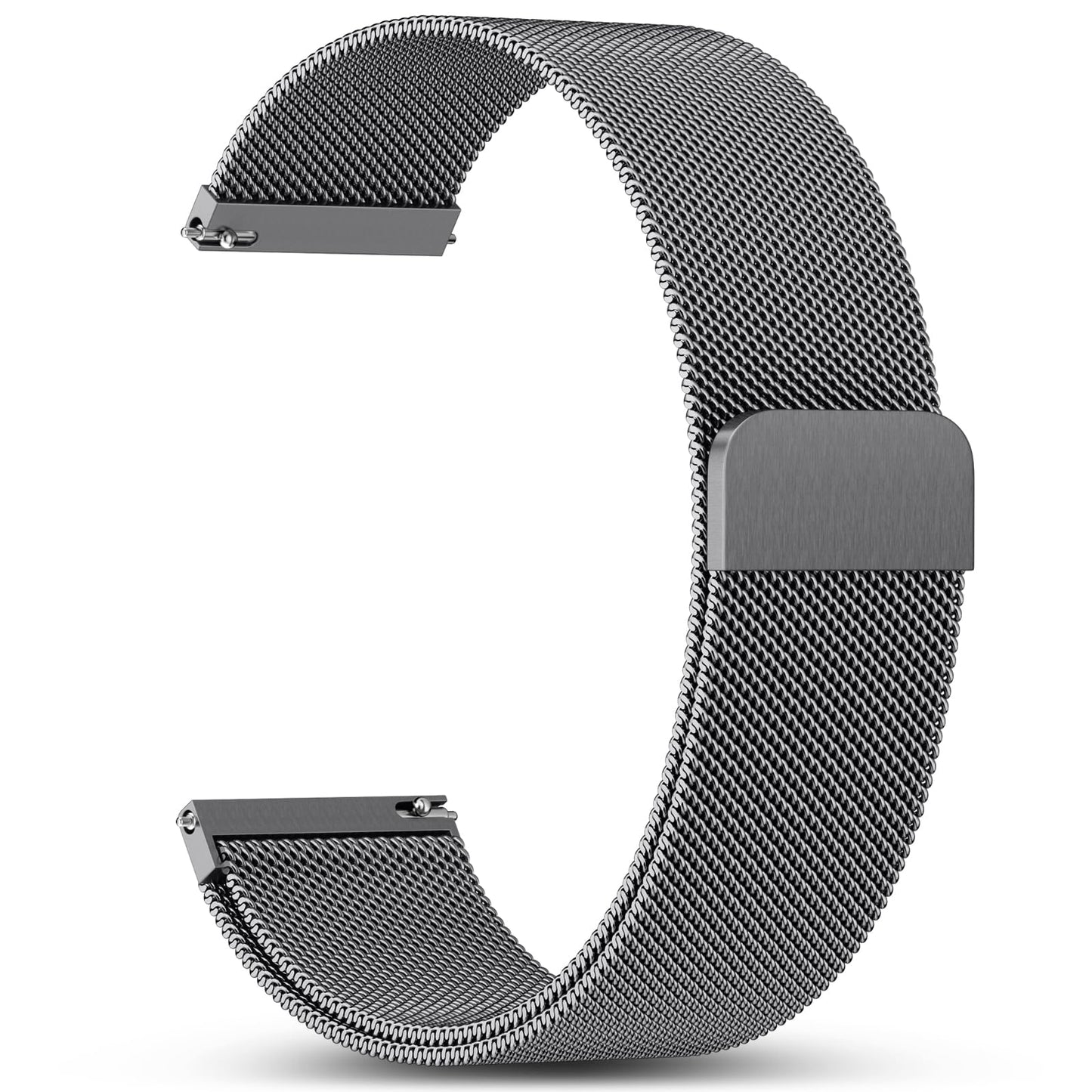 HOTGEAK 18mm 20mm 22mm Metal Watch Band Compatible with Garmin Vivoactive 5 Watch Bands, Vivoactive 6/3/Venu 3S/2S, Quick Release Stainless Steel Milanese Loop Mesh Strap for Venu 3/Venu 2 Men Women