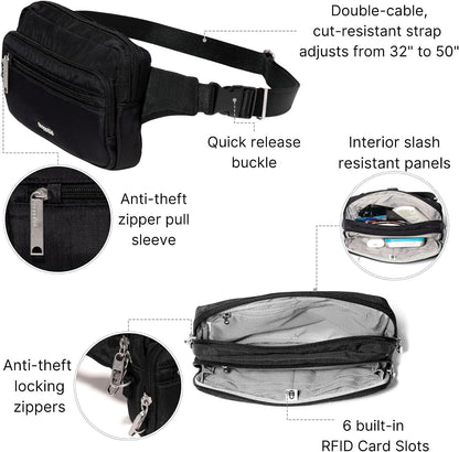 HOTBaggallini Securtex Anti-Theft Belt Bag