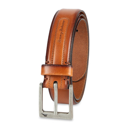 HOTTommy Bahama Men's Casual Leather Belt – Everyday Style for Jeans, Shorts & Chinos