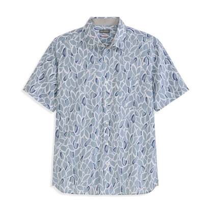HOTVan Heusen Men's Big and Tall Wrinkle Free Short Sleeve Button Down Shirt, No-Tuck Length, Comfortable Stretch Fabric