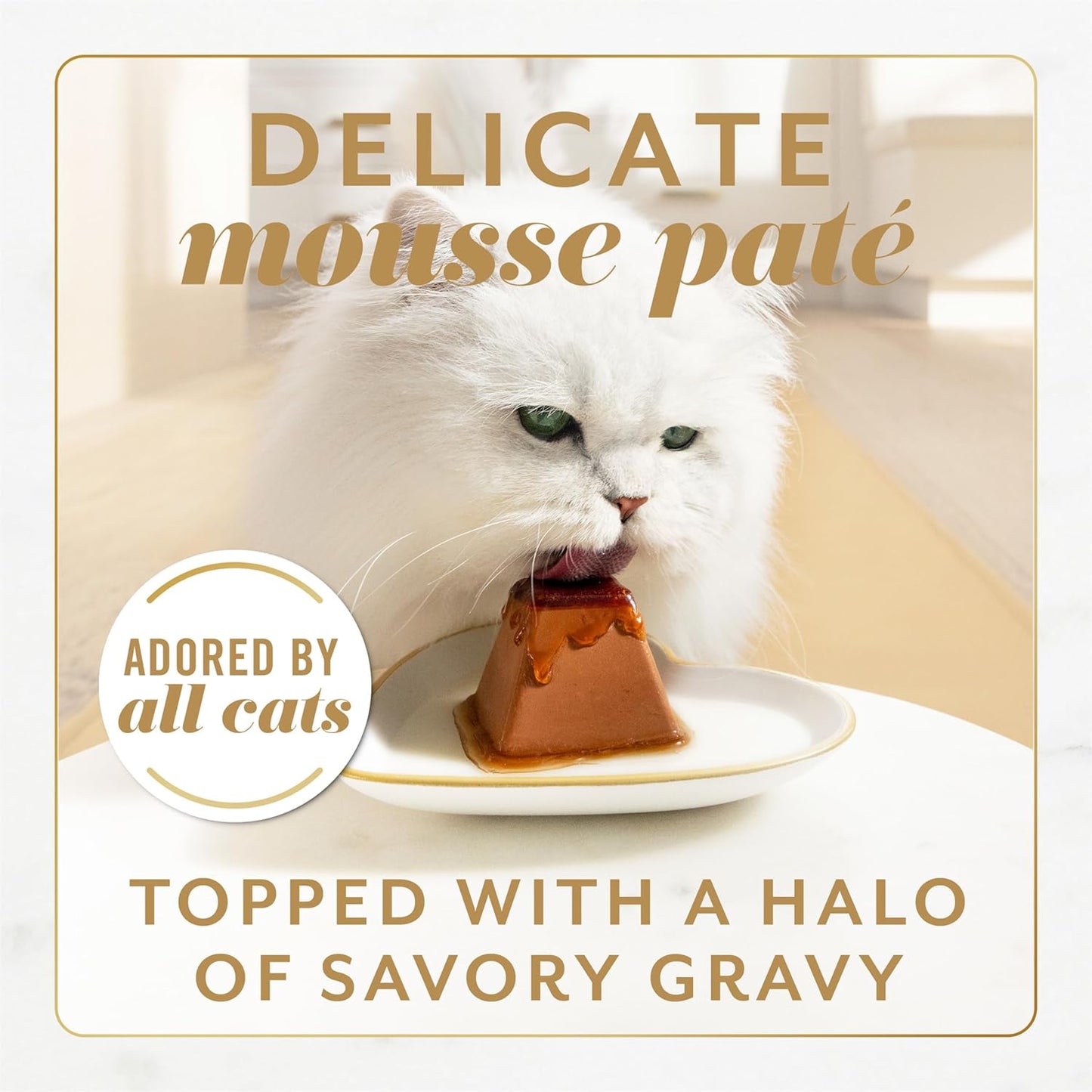 HOTFancy Feast Gems Pate Cat Food Mousse and a Halo of Savory Gravy Wet Cat Food Variety Pack - (Pack of 12) 4 oz. Boxes