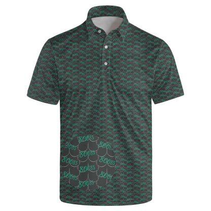 HOTGolf Polos for Men Funny Moisture Wicking Golf Shirts Performance Quick-Dry Polo Shirts Short Sleeve
