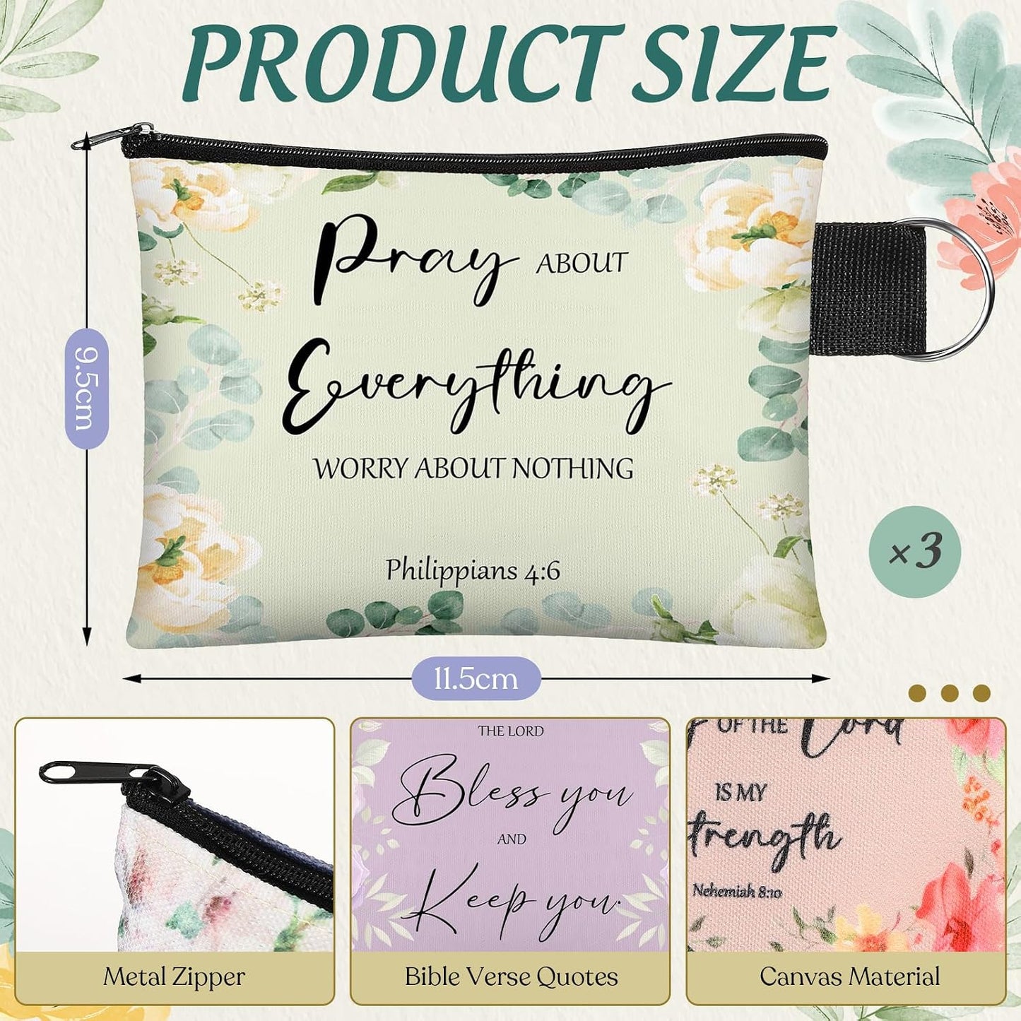 HOT60pcs Christian Small Coin Purse for Women Christian Compact Mirrors Bulk Inspirational Bible Verse Mini Pouches Purse Makeup Mirror Gift for Easter Religious Baptism Travel Church Party