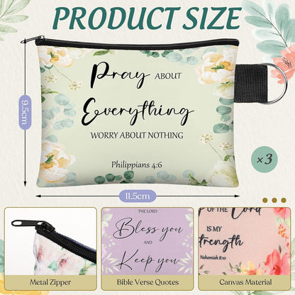 HOT60pcs Christian Small Coin Purse for Women Christian Compact Mirrors Bulk Inspirational Bible Verse Mini Pouches Purse Makeup Mirror Gift for Easter Religious Baptism Travel Church Party