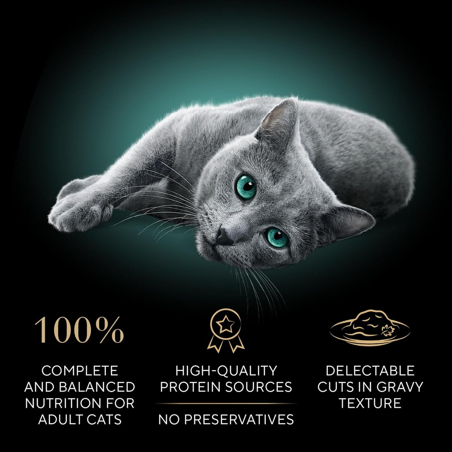 HOTSheba Perfect Portions Cuts Wet Cat Food, Chicken & Turkey, 2.6 oz, 12 ct | Grain-free, Roasted Chicken & Tender Turkey, adult cat food, protein-rich, no fillers or artificial flavors, twin-pack trays