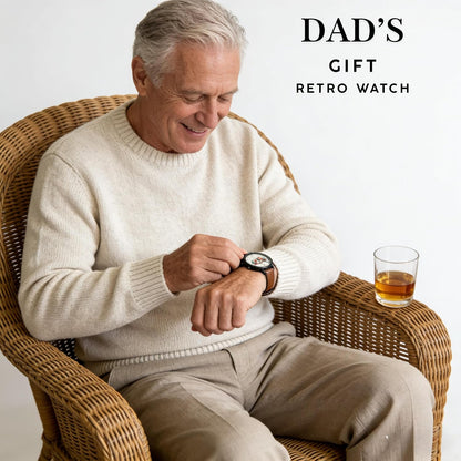 HOTCool Watch for Dad or Husband Retro Quartz Wrist Watch - Ideal Retirement Father‘s Day & Birthday Gift | Casual Vacation Style|Its 5 O‘Clock Somewhere Watch