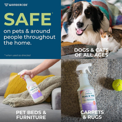 HOTWondercide Rose Flea & Tick Spray for Pets Plus Home with Natural Essential Oils 16 fl. oz.