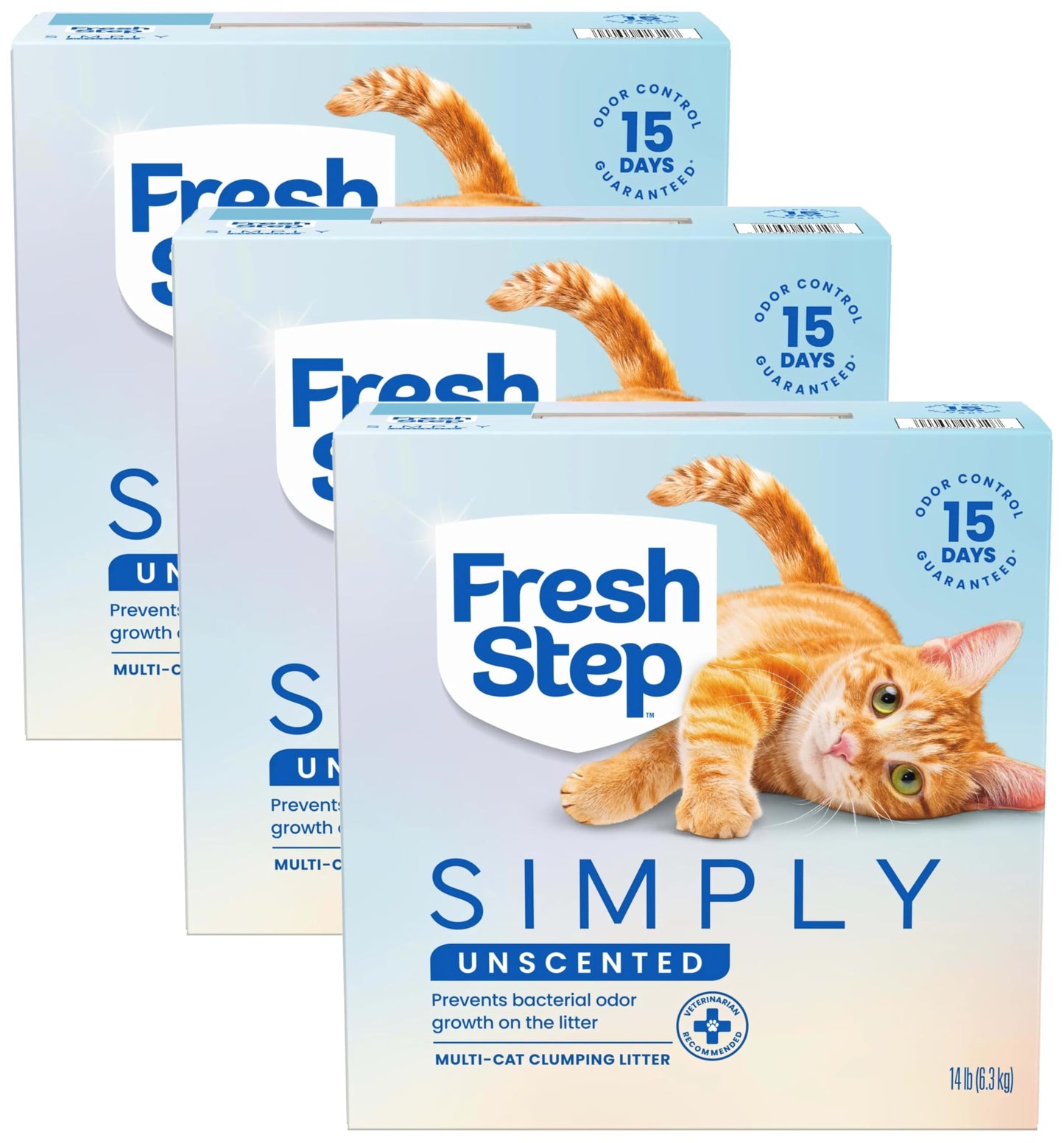 HOTFresh Step Advanced Multi Cat Clumping Litter with Febreze Freshness, Low Dust, Control with Ammonia Block Tech, Compatible in Automatic Litter Boxes, 37 lb. (2 x 18.5 lb.)