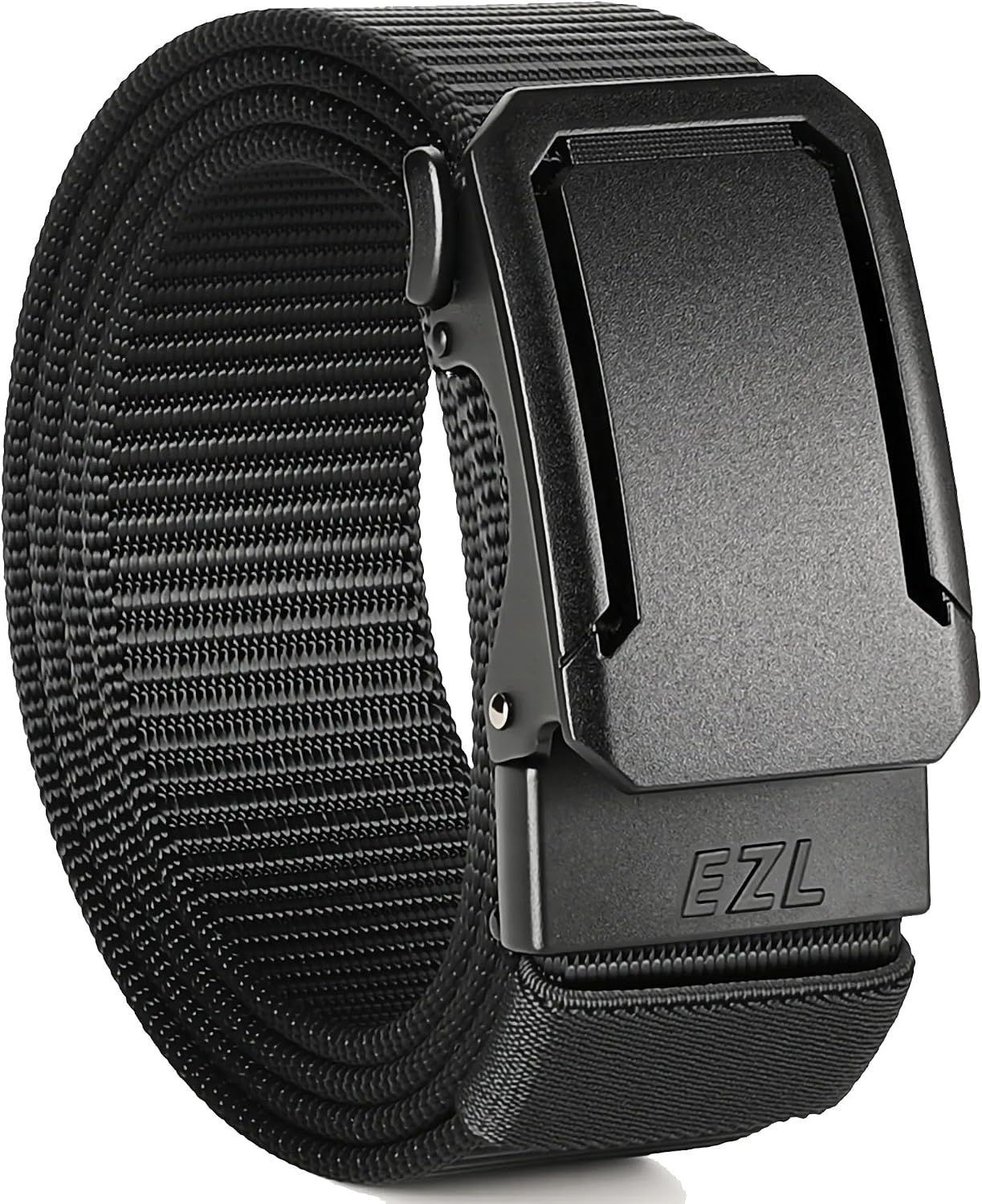 HOTEZL Men's Tactical Belt, 1.5" Nylon Ratchet Belt for Work Duty EDC | Trim to fit with ratchet micro-adjustment; heavy-duty 1.5" wide, 4mm thick nylon strap built for military & everyday wear.