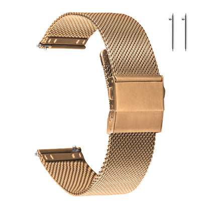 HOTEACHE Stainless Steel Mesh Watch Band for Men Women, Quick Release Mesh Watch Straps 12mm 14mm 16mm 18mm 20mm 22mm