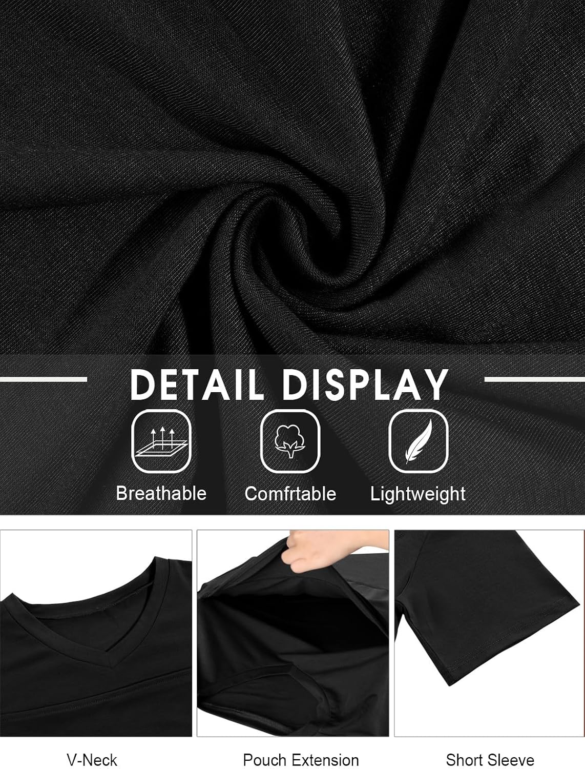 HOTMens Baby Carrier Shirt Dad Shirt for Men Short Sleeve Pocket Tee Shirts | New Dad Gifts T-Shirt Baby Wearing Skin to Skin Shirts