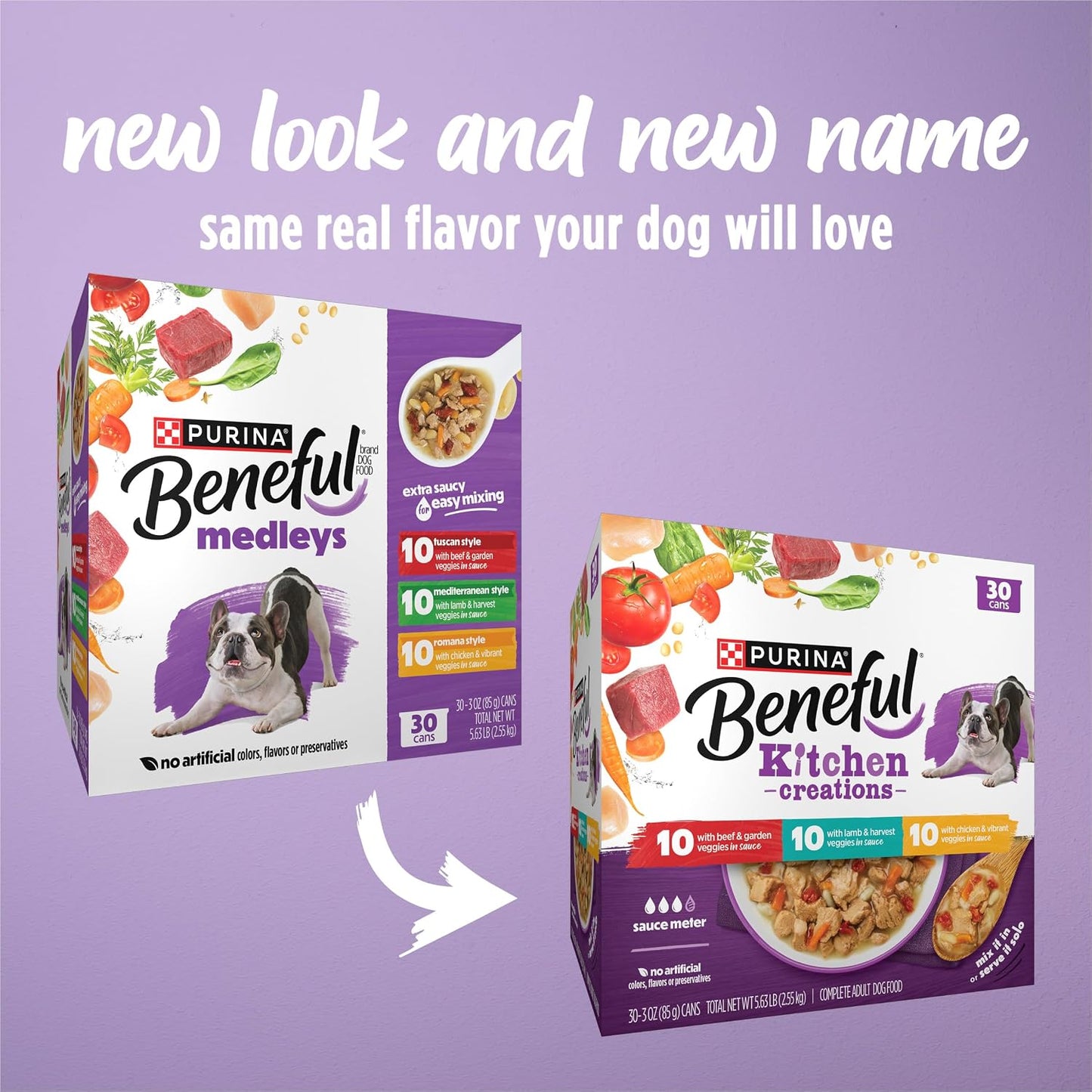 HOTPurina Beneful Kitchen Creations With Beef, Chicken, or Lamb Wet Dog Food Variety Pack - (Pack of 30) 3 oz. Cans