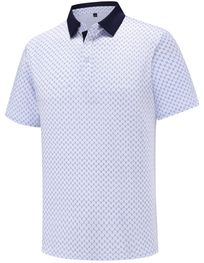 HOTMens Golf Polo Shirts Short Sleeve Moisture Wicking Dry Fit Performance Casual Funny Golf Polo Shirts for Men