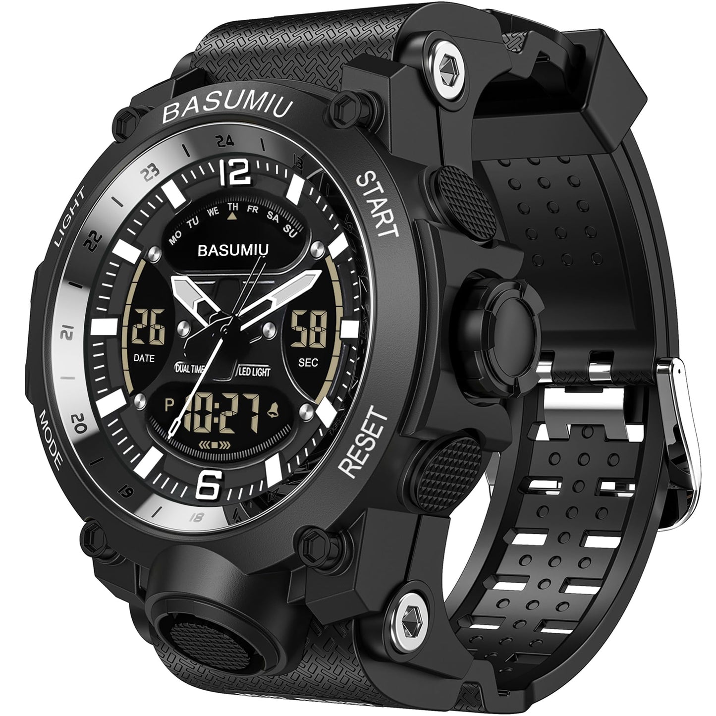 HOTGold Military Dive Tactical Digital Man Watches for Men Nice Luxury Waterproof Diver Mens Watches Work Black Sports