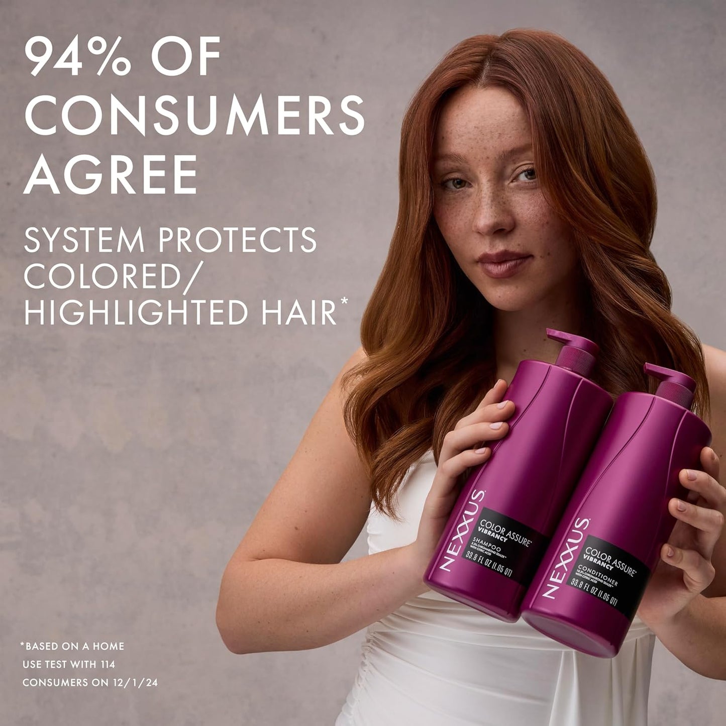 HOTNexxus Color Assure Color Care 2 Count for Vibrancy Shampoo, Conditioner Color Treated Hair Powered by Chromabond Sealer with Citric Acid 33.8 fl oz