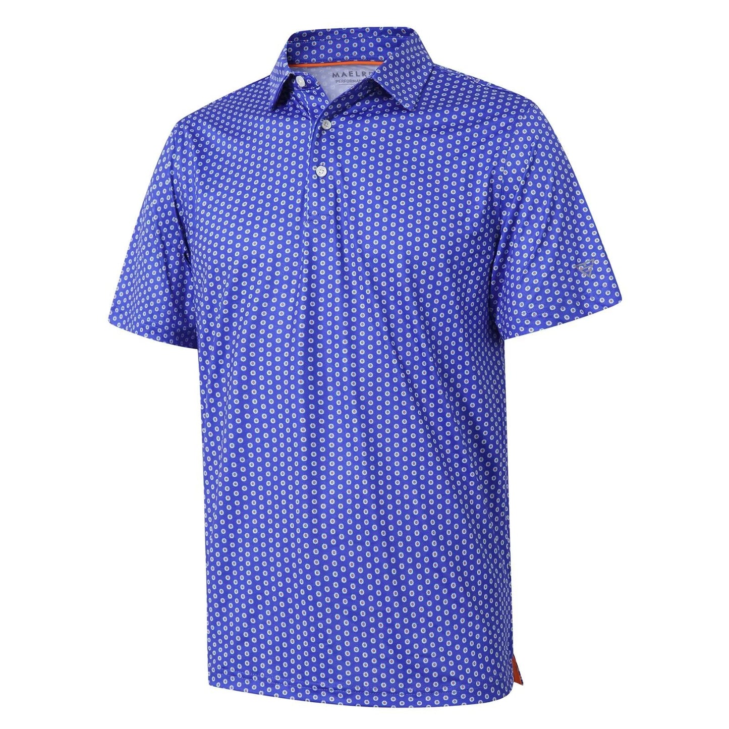 HOTGolf Shirts for Men Dry Fit Short Sleeve Print Performance Moisture Wicking Polo Shirt
