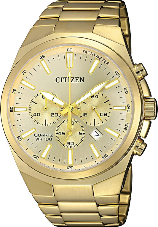 HOTCitizen Quartz Mens Watch, Stainless Steel, Classic