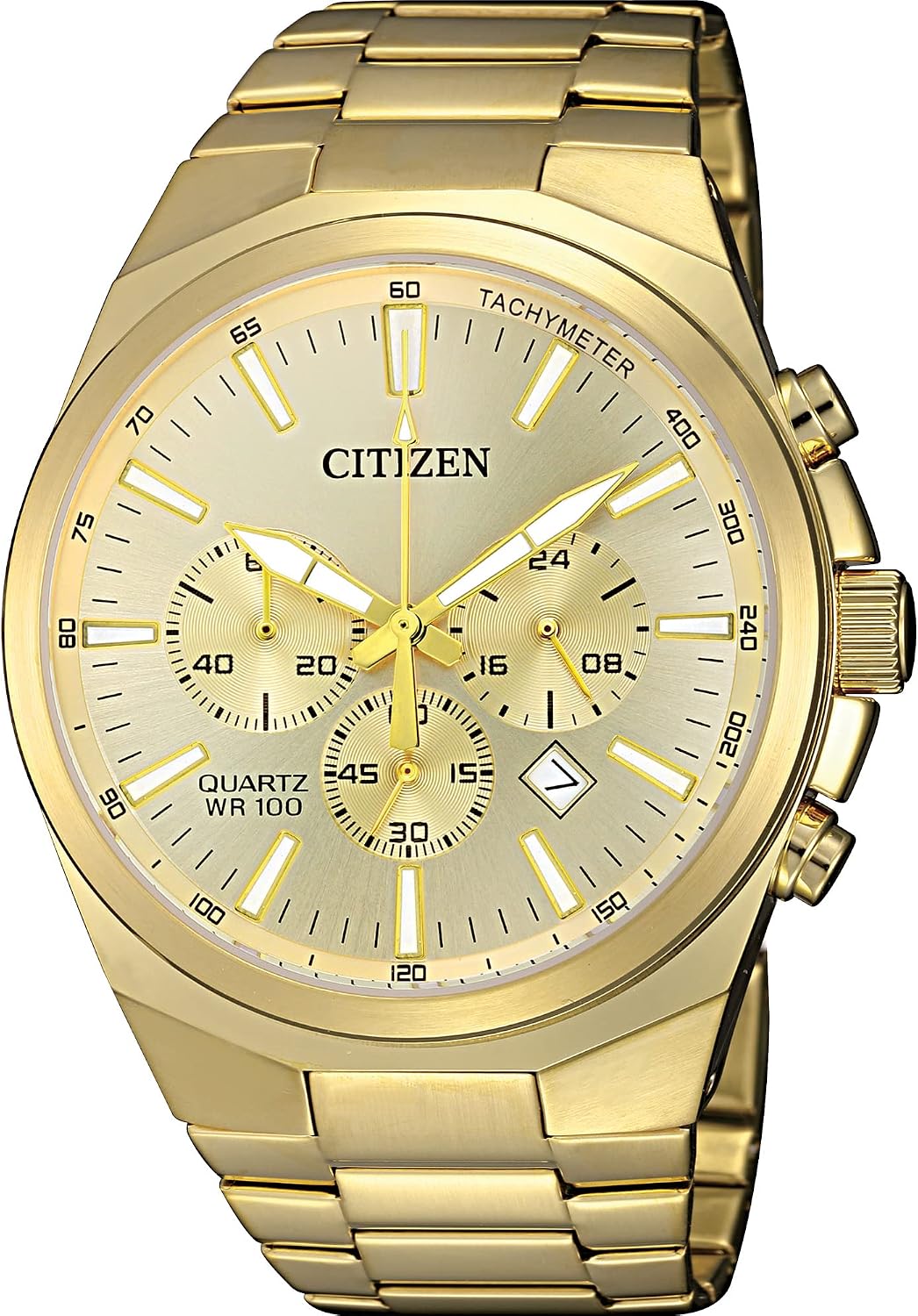 HOTCitizen Quartz Mens Watch, Stainless Steel, Classic