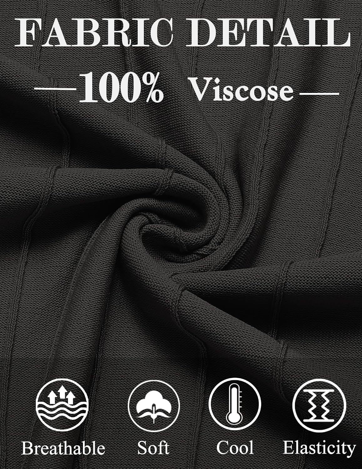 HOTCOOFANDY Men's T- Shirts Short Sleeve Knit Sweater Shirt Casual Crewneck Ribbed Pullover Tees