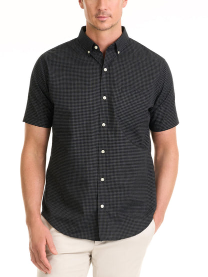 HOTVan Heusen Mens Wrinkle Free Short Sleeve Button Down Check Shirt